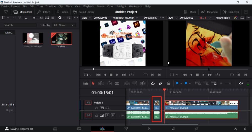 How to freeze frame in davinci resolve 18 